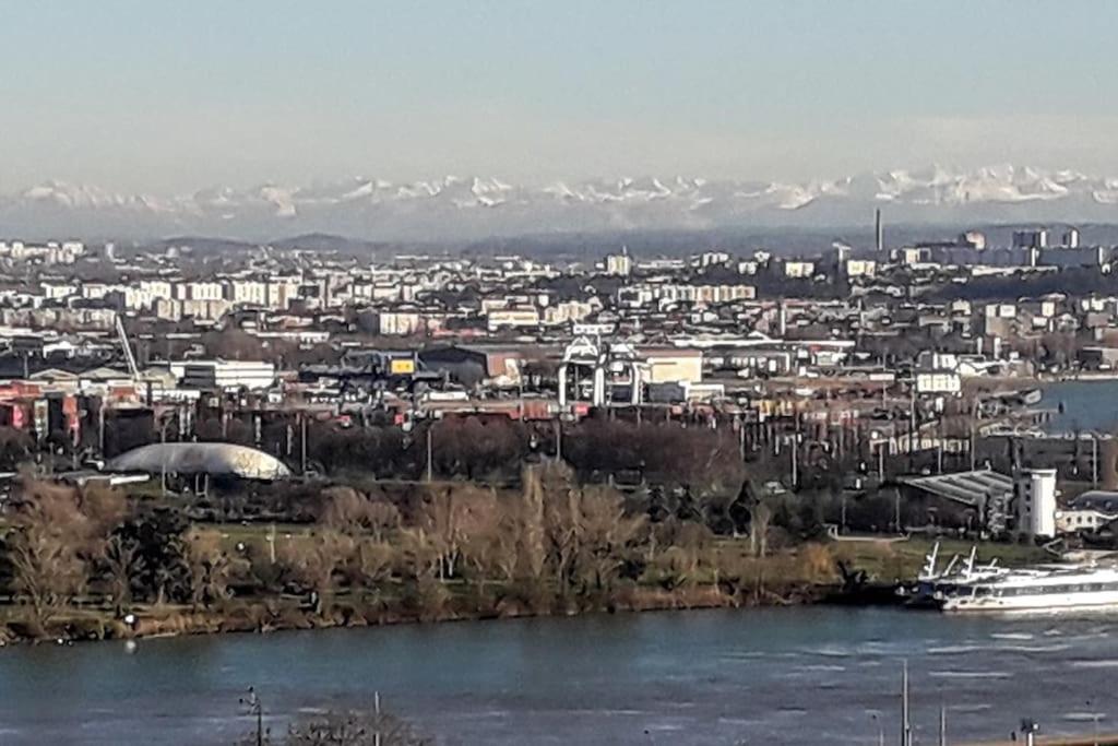 T4/5 Avec Vue Sur Les Alpes A 5 Minutes De Lyon Apartment La Mulatiere Exterior photo